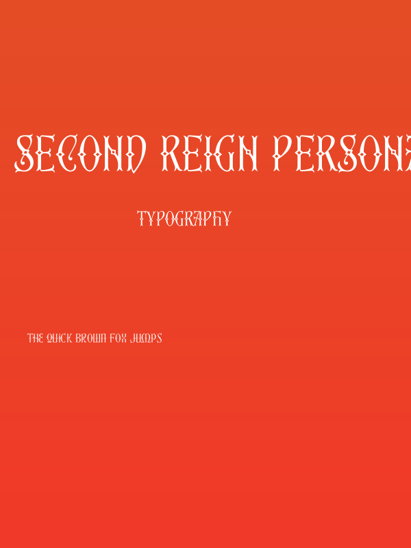 Second Reign PERSONAL USE ONLY Thin Poster