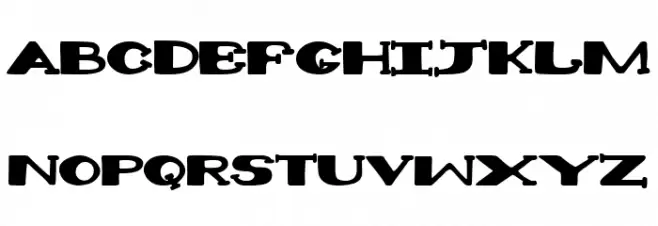 Second Team Schriftart Kleinbuchstaben