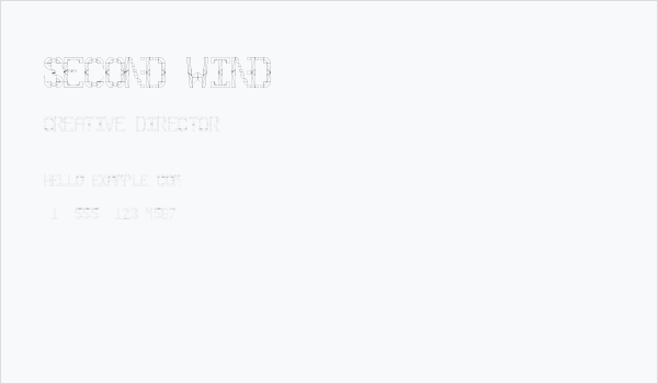 Second Wind Business Card