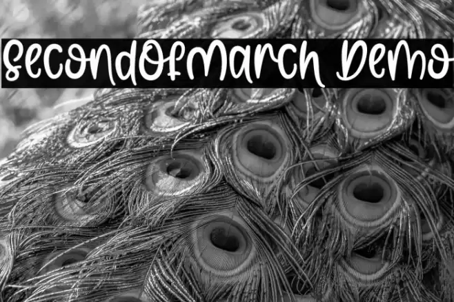SecondOfMarch Demo フォント examples