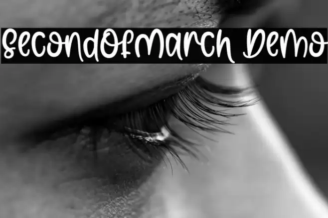 SecondOfMarch Demo フォント examples
