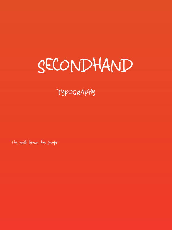 Secondhand Poster