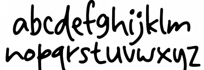 Secondhand 字体 小写