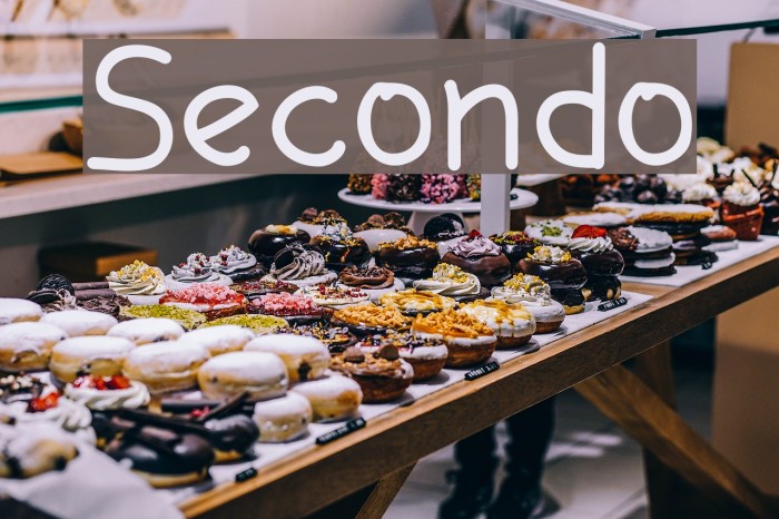 Secondo Font examples