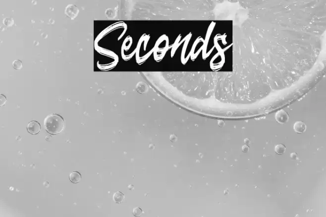 Seconds Font examples