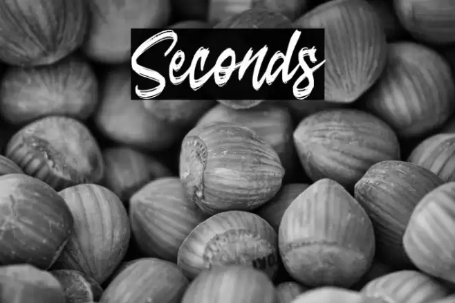Seconds Font examples