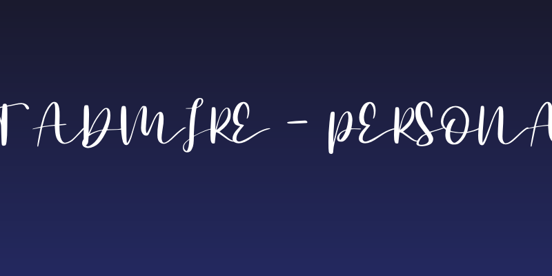 Secret Admire - Personal Use Social Header