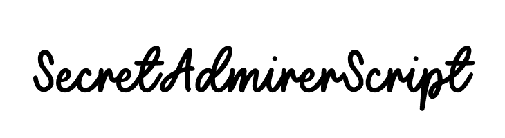 Secret Admirer Script  Descarca Fonturi Gratis