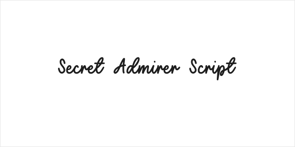 Secret Admirer Script Logo
