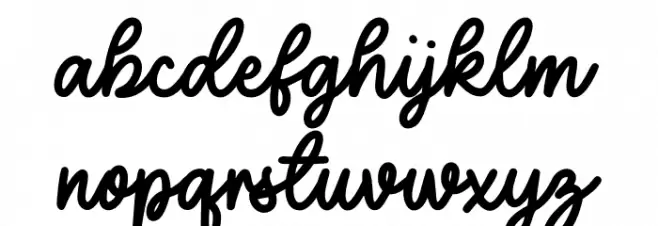 Secret Admirer Script Font Litere mici