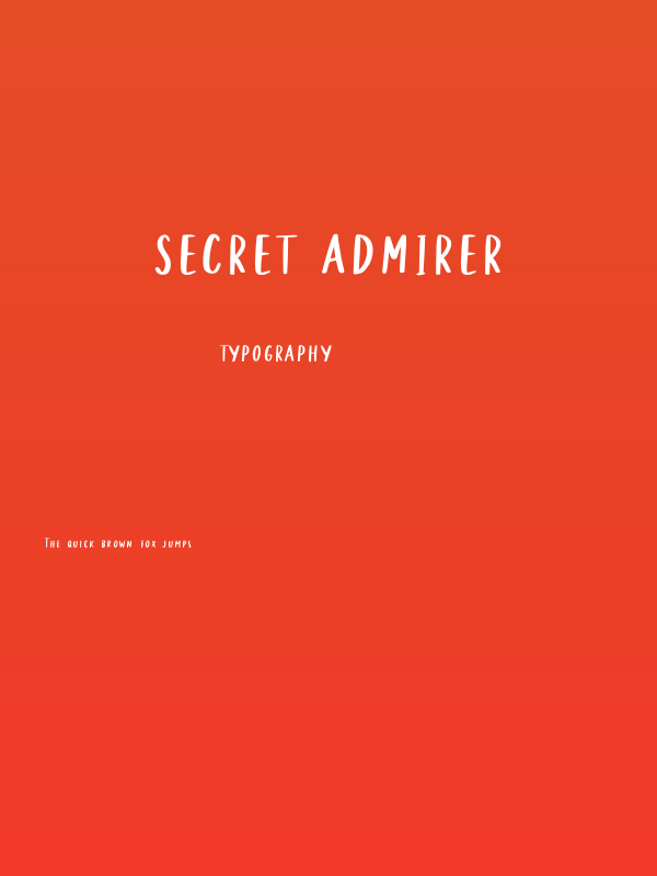 Secret Admirer Poster