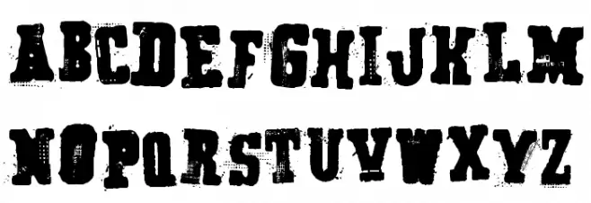 Secret Agency フォント 大文字