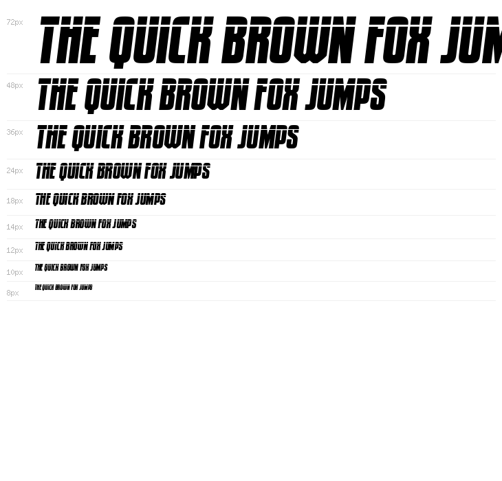 Secret Agent Laser Semi-Italic Waterfall