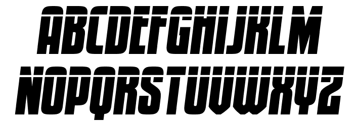 Secret Agent Laser Semi-Italic Font LOWERCASE