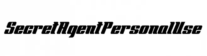 Secret Agent Personal Use  Скачать бесплатные шрифты