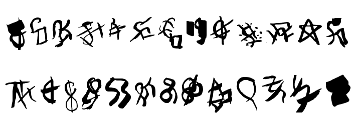 Secret Code Regular Font LOWERCASE