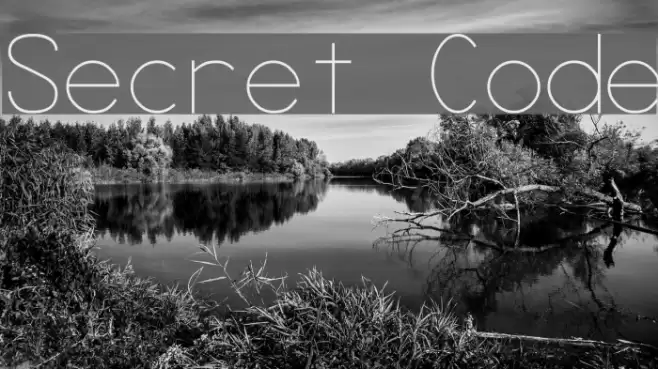 Secret Code フォント examples