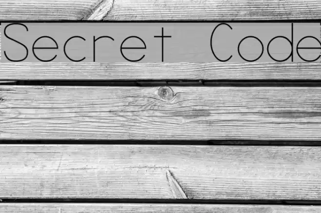 Secret Code フォント examples