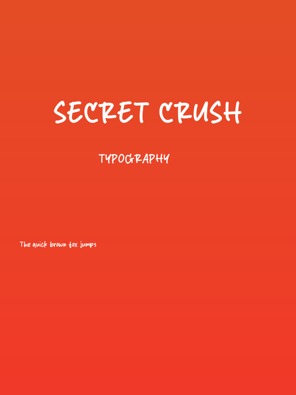 Secret Crush Poster