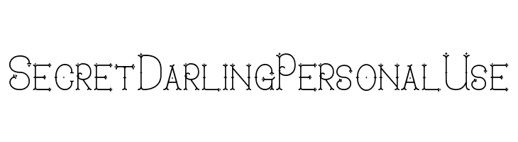 Secret Darling Personal Use  Fuentes Gratis Descargar
