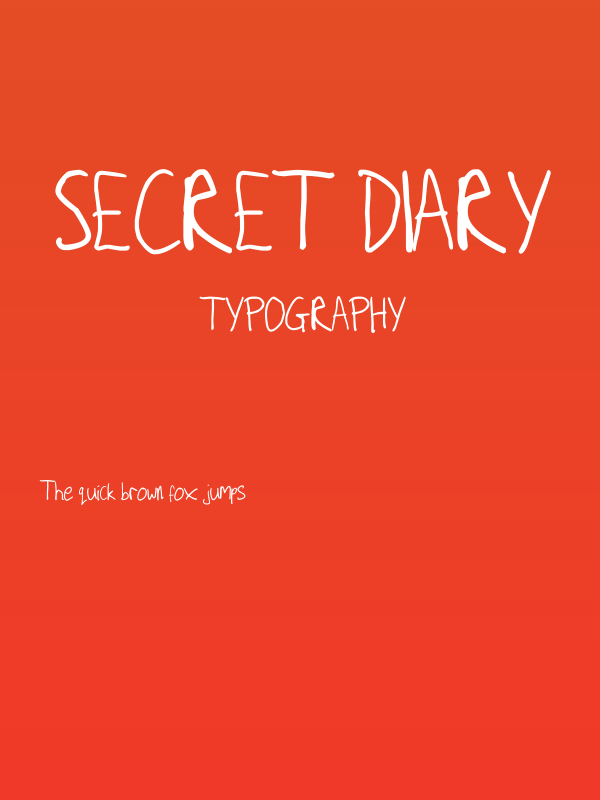 Secret Diary Poster