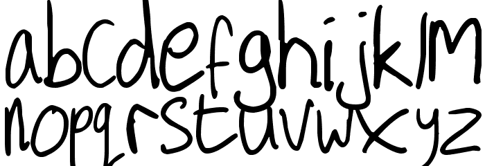 Secret Diary Font LOWERCASE