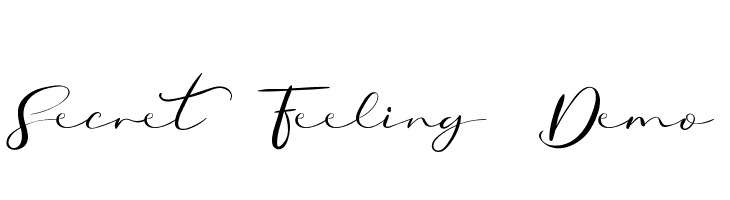 Secret Feeling Demo  नि: शुल्क फ़ॉन्ट्स डाउनलोड