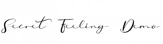 Secret Feeling Demo  Fuentes Gratis Descargar