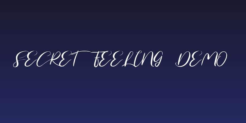 Secret Feeling Demo Social Header