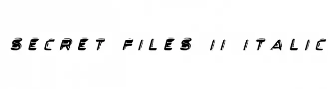 Secret Files II Italic  Descarca Fonturi Gratis