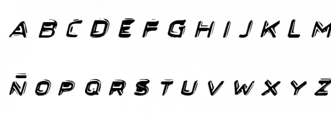 Secret Files II Italic フォント 大文字