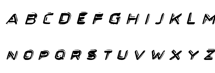 Secret Files II Italic Font LOWERCASE