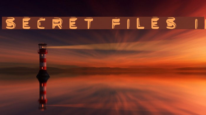 Secret Files II Font examples