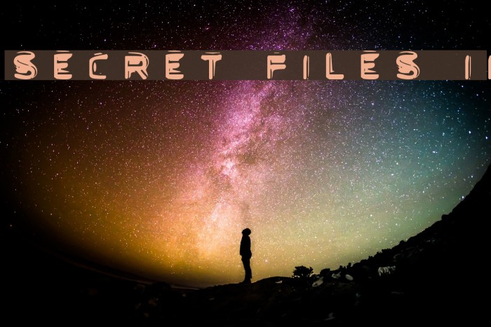 Secret Files II Font examples
