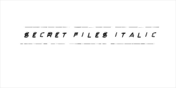 Secret Files Italic Logo