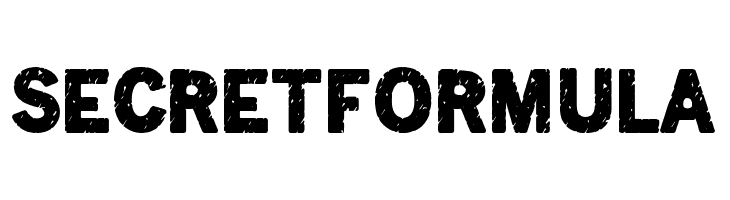 Secret Formula  Free Fonts Download