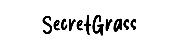 Secret Grass  Скачать бесплатные шрифты