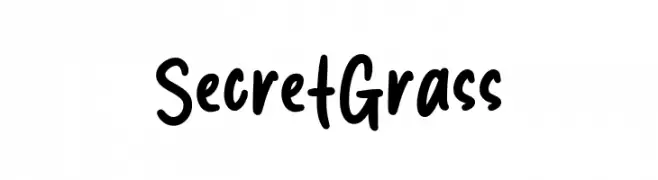 Secret Grass  Fuentes Gratis Descargar