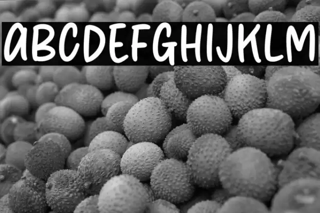 Secret Grass 字体 examples