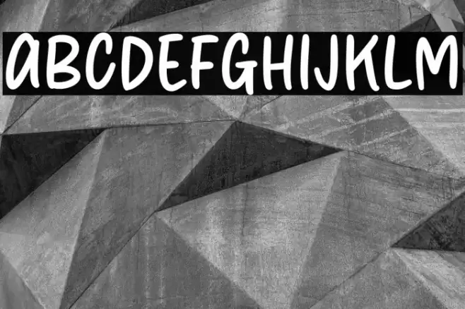 Secret Grass 字体 examples