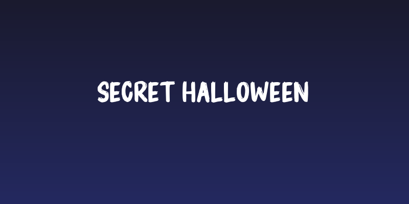 Secret Halloween Social Header
