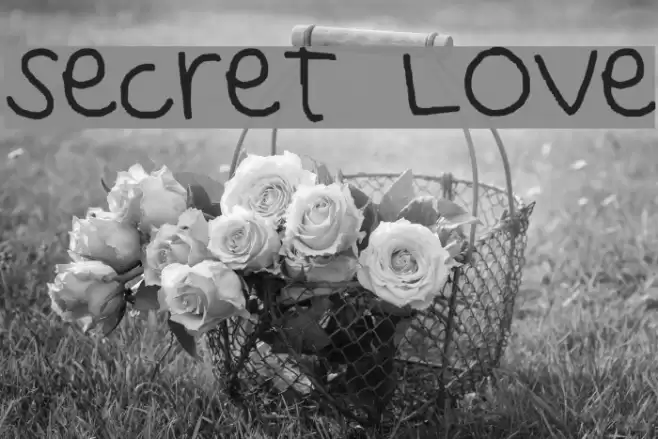 Secret Love Font examples