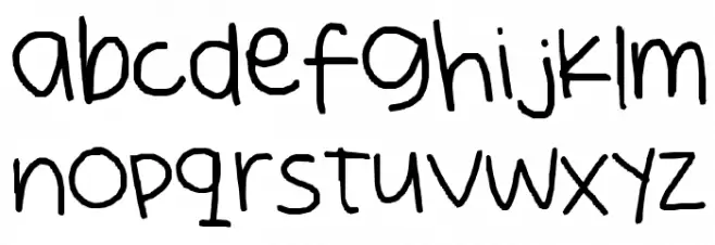Secret Love Schriftart Kleinbuchstaben