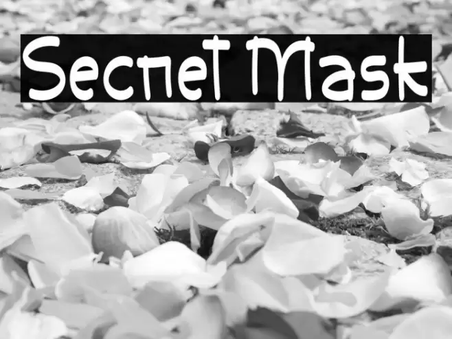 Secret Mask Шрифта examples