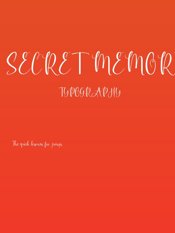 Secret Memories Demo Poster