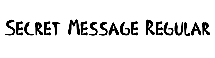 Secret Message Regular  免费字体下载