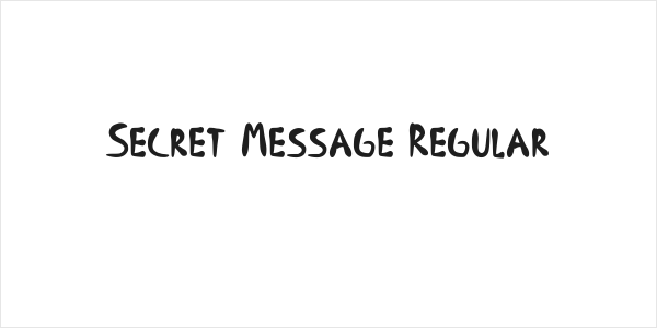 Secret Message Regular Logo