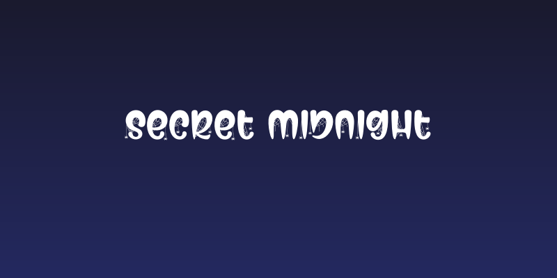 Secret Midnight Social Header