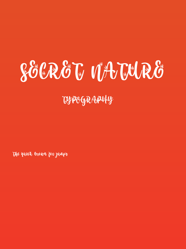 Secret Nature Poster