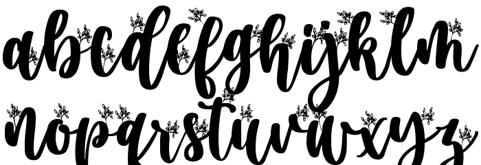 Secret Nature Font LOWERCASE